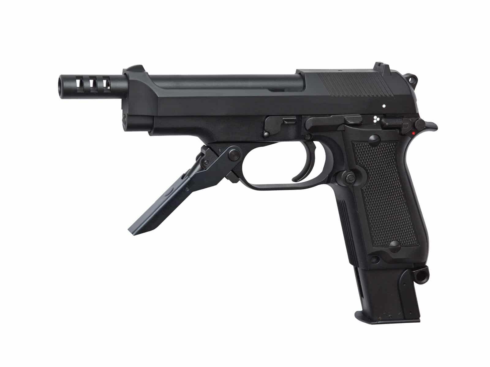 Pistolet Mitrailleur M93R II utilisant du Gaz GBB - Top Airsoft