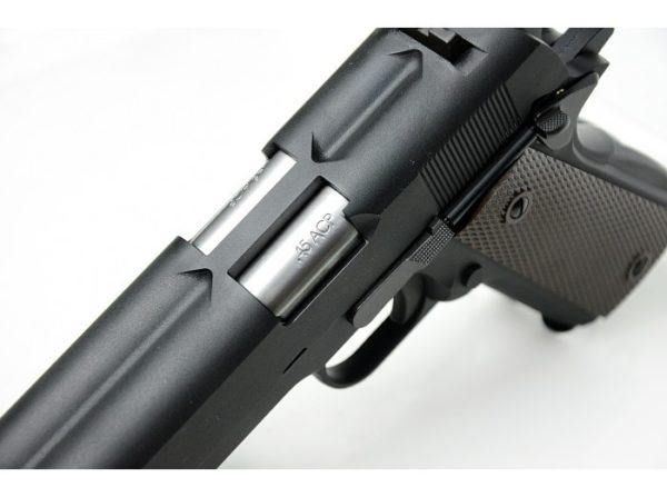 Pistolet WE Dueller 1911 Double Canon Noir GBB  Gaz – Image 2