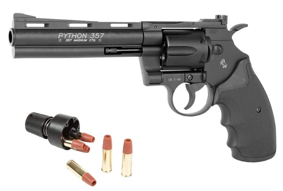 COLT PYTHON Revolver Canon 6'' Noir CO2 - KWCTop Airsoft
