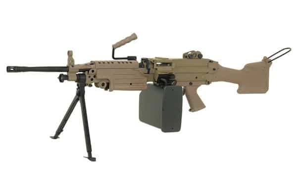 réplique de la m249 tan aeg full métal