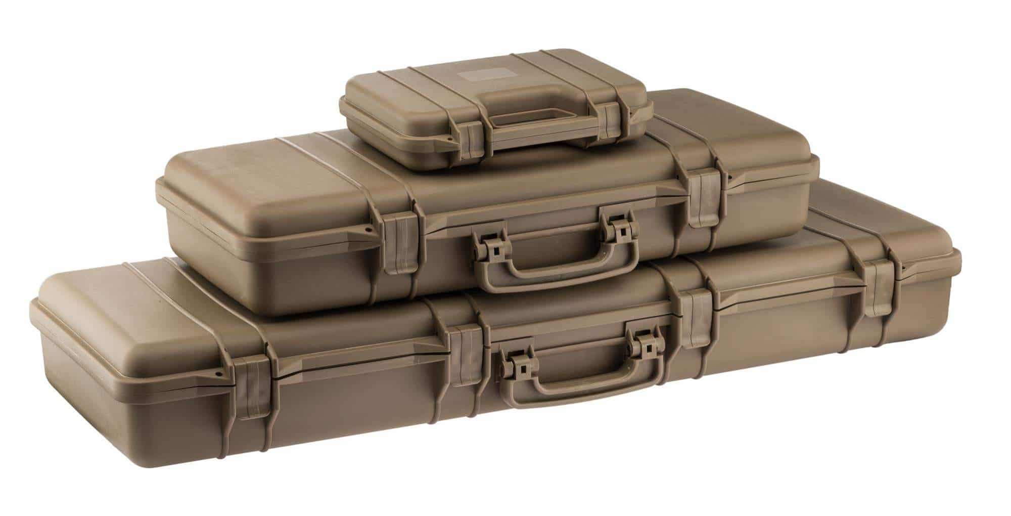 Valise Mallette TAN Armes avec Mousse - 72 cm - Duke Top Airsoft