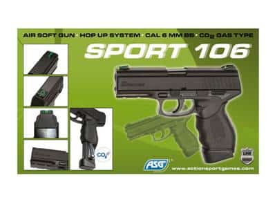 asg sport 106 co2 airsoft boite