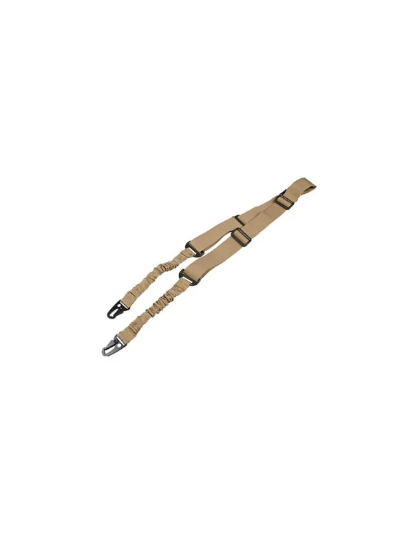 sangle bungee tactique 2 points tan