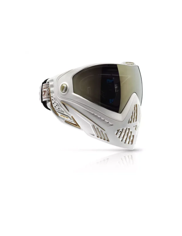 Le masque Dye I5 blanc et or airsoft